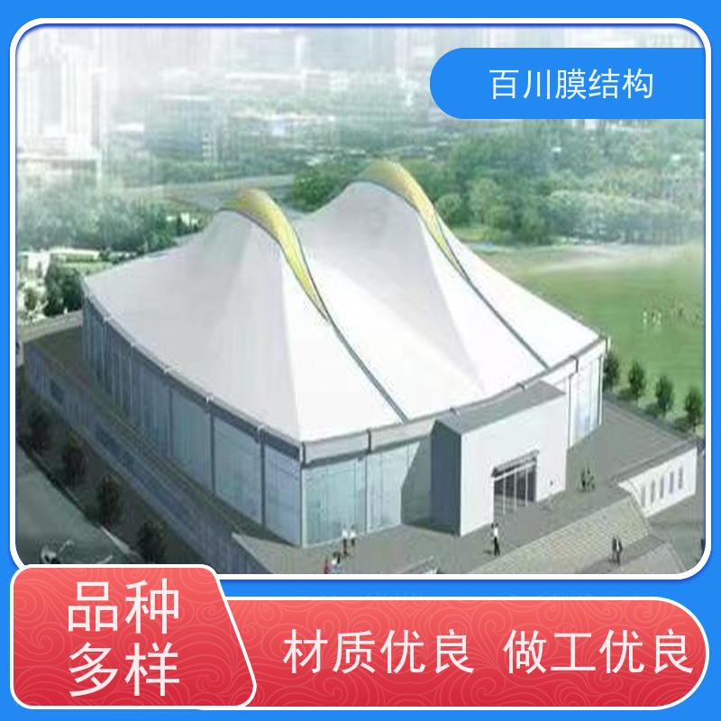 百川膜结构 球场膜结构 大门入口膜结构结构轻巧 造型别致