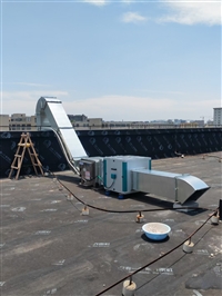 餐厅厨房排烟罩风管安装    上海山优暖通工程公司     厨房排烟罩风管制作