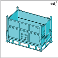 重型仓储笼 车间折叠铁屑零件箱