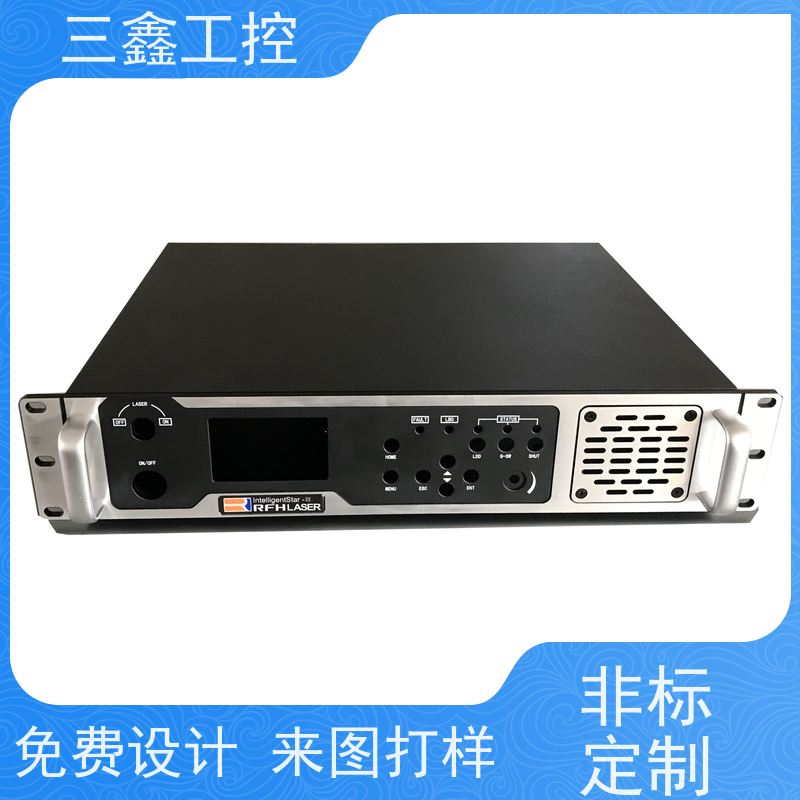 深 圳三鑫1U控制机箱 螺丝机外壳加工 表面阳极氧化 烤漆 