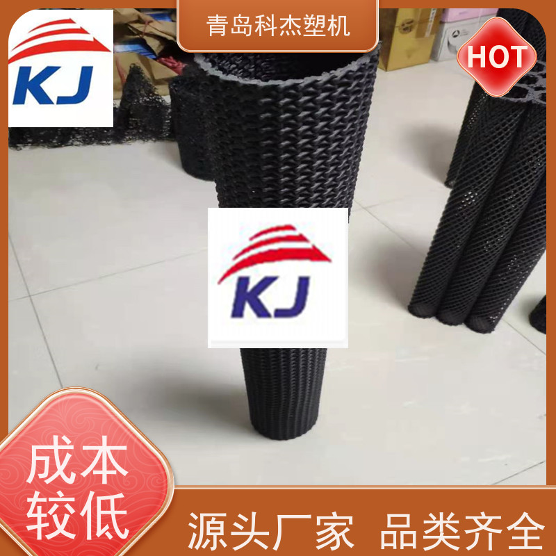 青岛科杰 自主研发 塑料方格网管生产线 产量稳定 省时省力