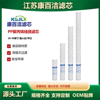 20寸PP线绕滤芯丙纶线缠绕滤芯电子半导体PCB电镀液绕线滤芯