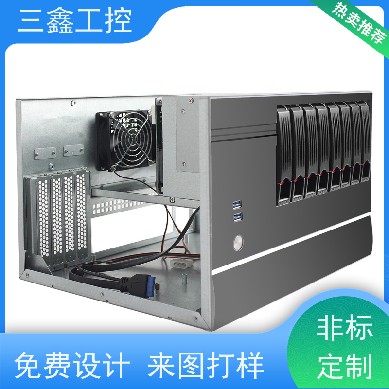 厂家供应1U-4U工控机箱 锂电池机柜 多硬盘位 TY-4UX喷塑工艺