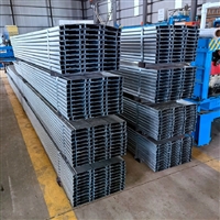 云南厂家Q235B镀锌C型钢锌铝镁光伏支架C型钢C型钢冷弯冲孔切割