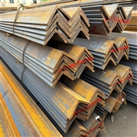 重庆角钢车棚车架用镀锌角铁黑料角铁可冲孔加工