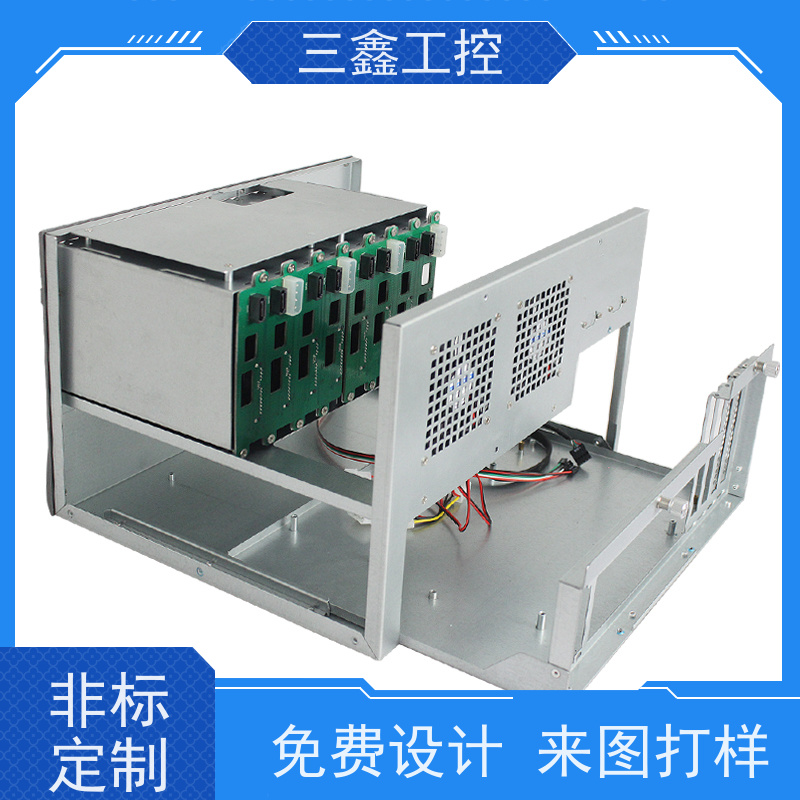 实体工厂1U通讯不锈钢机箱 螺丝机外壳加工 多硬盘位 TY-4UX喷塑工艺