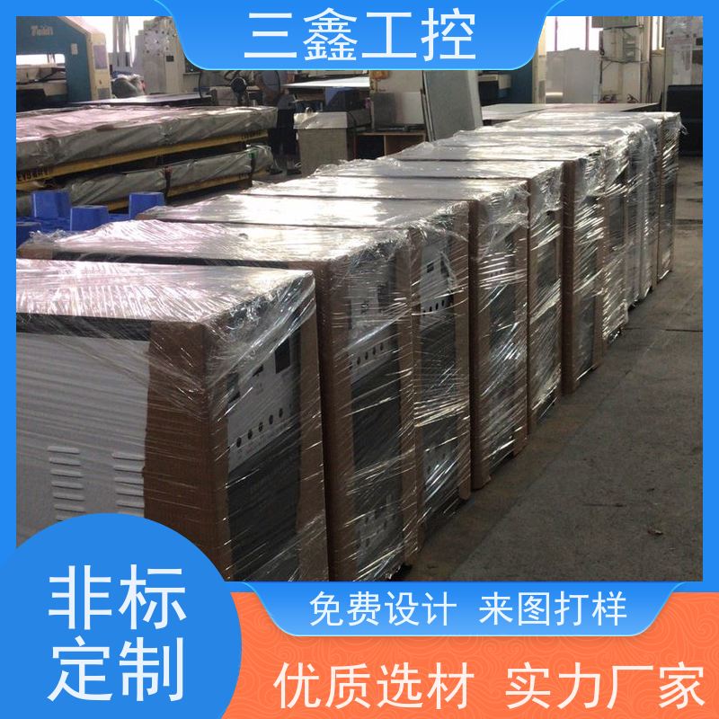 深 圳三鑫1U-4U通讯不锈钢机箱 钣金加工 多硬盘位 TY-4UX喷塑工艺