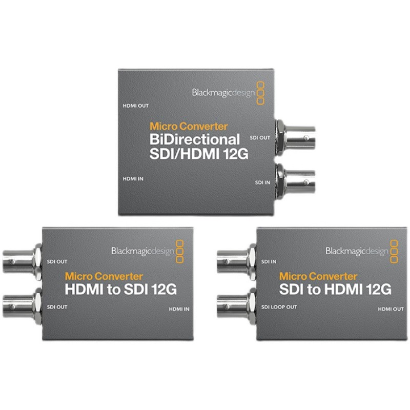 Micro Converter BiDirectional SDI/HDMI 12G wPSU 视频转换器