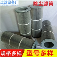 工业耐高防静电除尘滤筒 滤芯粉末回收抛丸机滤芯