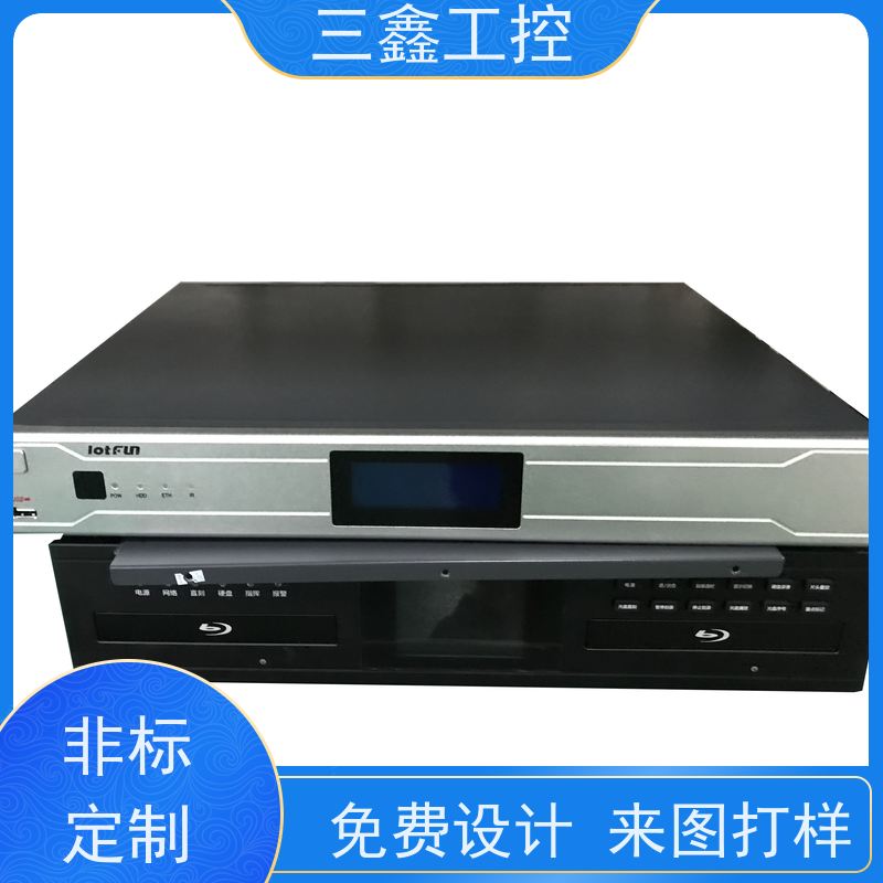 非标定制2U铝面板机箱 室外机柜 支持ATX母板 LED指示 USB和PS/2接口 