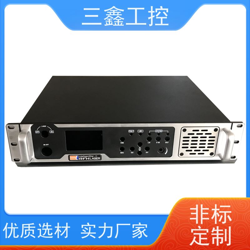 深 圳三鑫1U电力通讯工业机箱 钣金外壳加工 可按色版订做