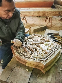 柳州棺材，手工精雕，非遗文化工艺传承