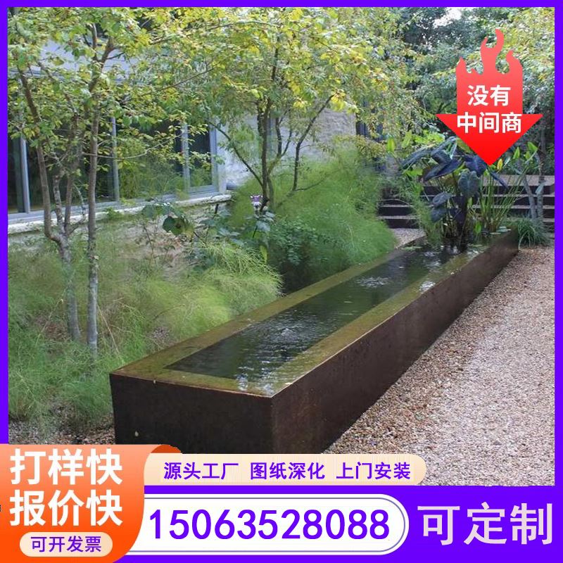 江河金属 耐候钢招牌灯箱 可上门安装 耐大气腐蚀