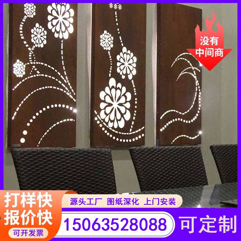 江河金属 来图定制 耐大气腐蚀 耐候钢仿古灯箱