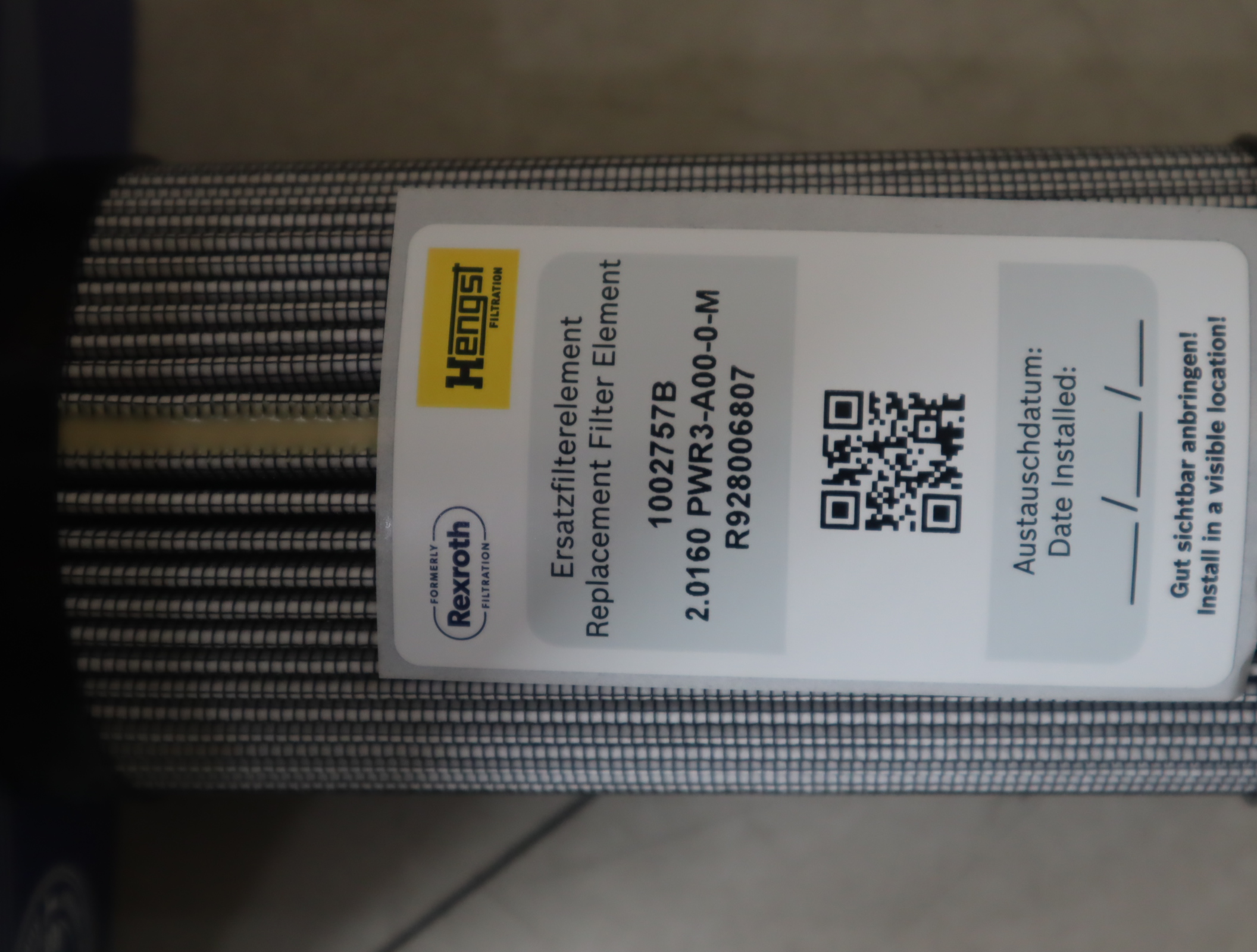 汉格斯特HENGST R928006807 2.0160 PWR3-A00-0-M 1002757B 滤芯