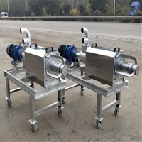 畜牧养殖干湿分离机 肉鸭粪便脱水机 挤压粪便甩干机