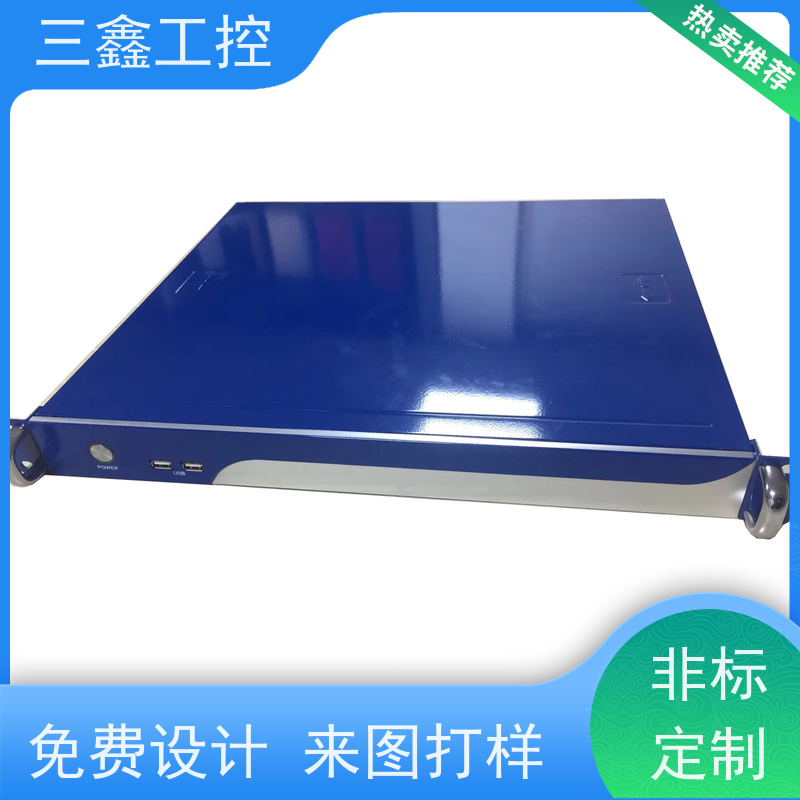 非标定制1UDVR监控机箱 螺丝机外壳加工 表面阳极氧化 烤漆 