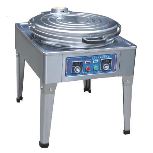 全自动烙馍机 气动圆形单饼机 山东烤鸭饼机设备型号 万年红机械