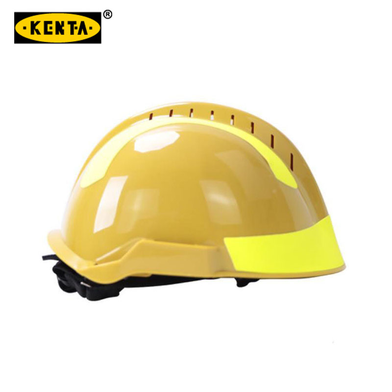 消防黄色救援头盔、支架