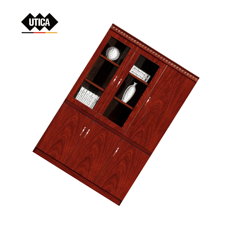 中式实木水晶红文件柜